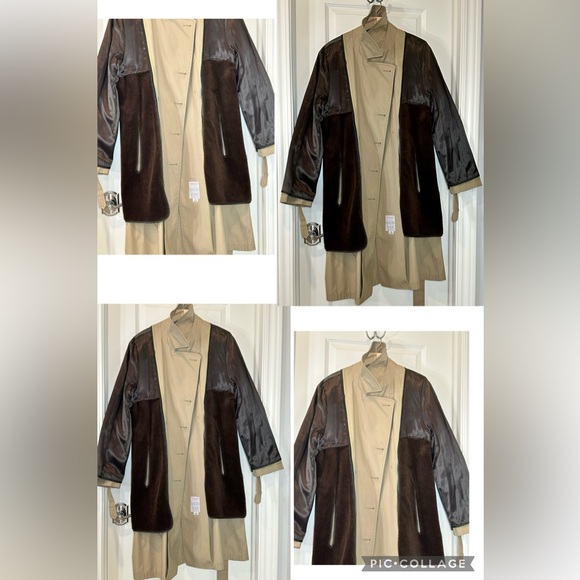 ✨VTG EUC✨London Fog Taupe Long Double Breasted LINEDTrench Coat Men's 42 Long - Picture 5 of 15